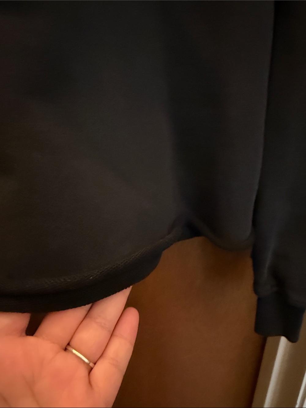 Black Crewneck Sweatshirt with Positive Graphic - Picture 3 of 8